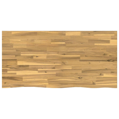 vidaXL Live Edge Table Top 120 x 60 x 3.5 cm Rectangular White