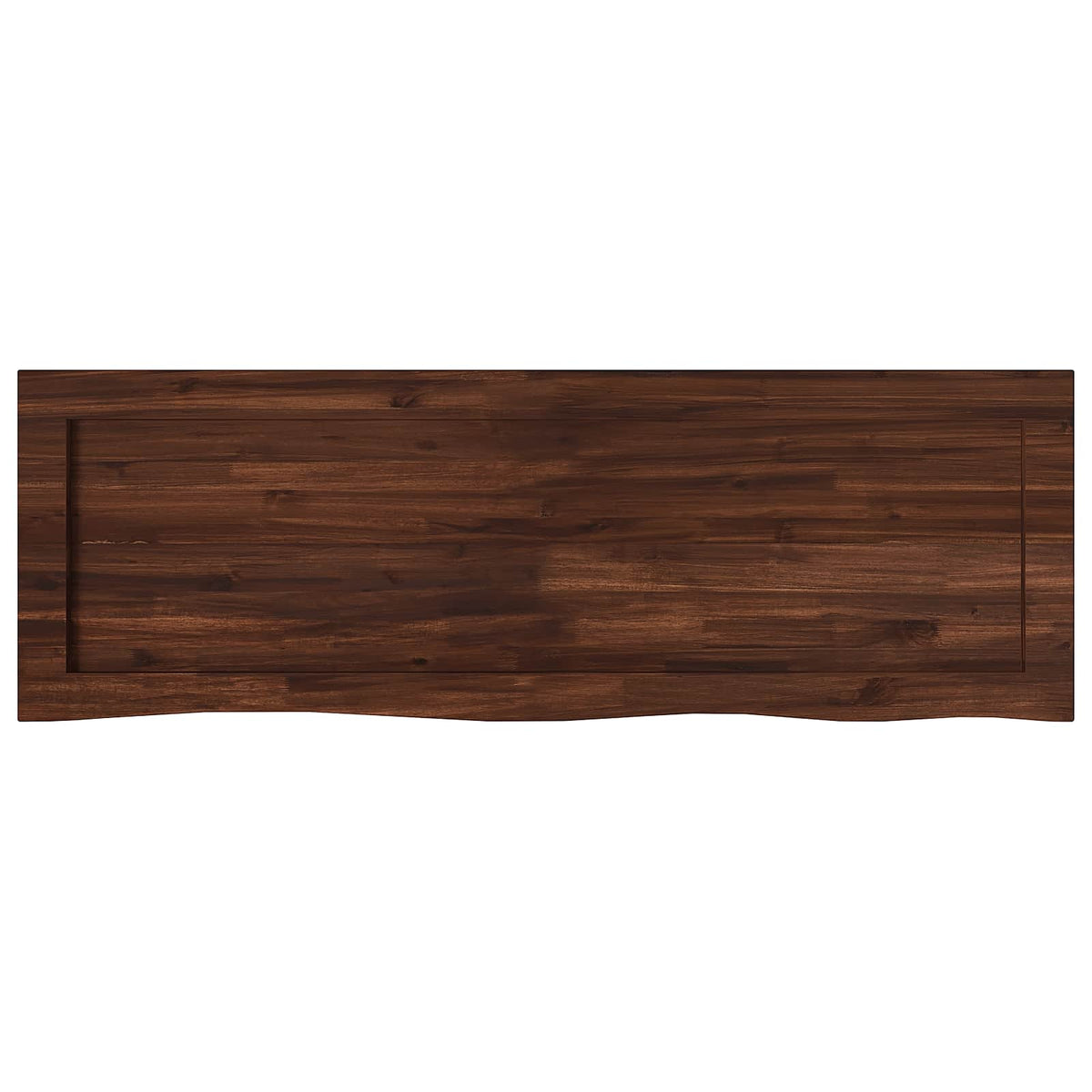 vidaXL Live Edge Table Top 140 x 60 x 3.5 cm Rectangular Dark Brown