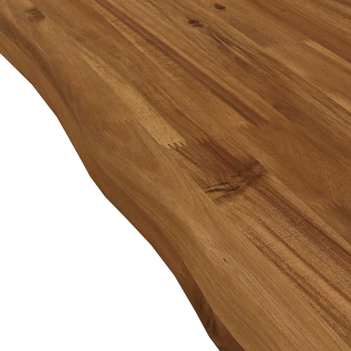 vidaXL Live Edge Table Top 40 x 40 x 3.5 cm Square Solid Acacia Wood
