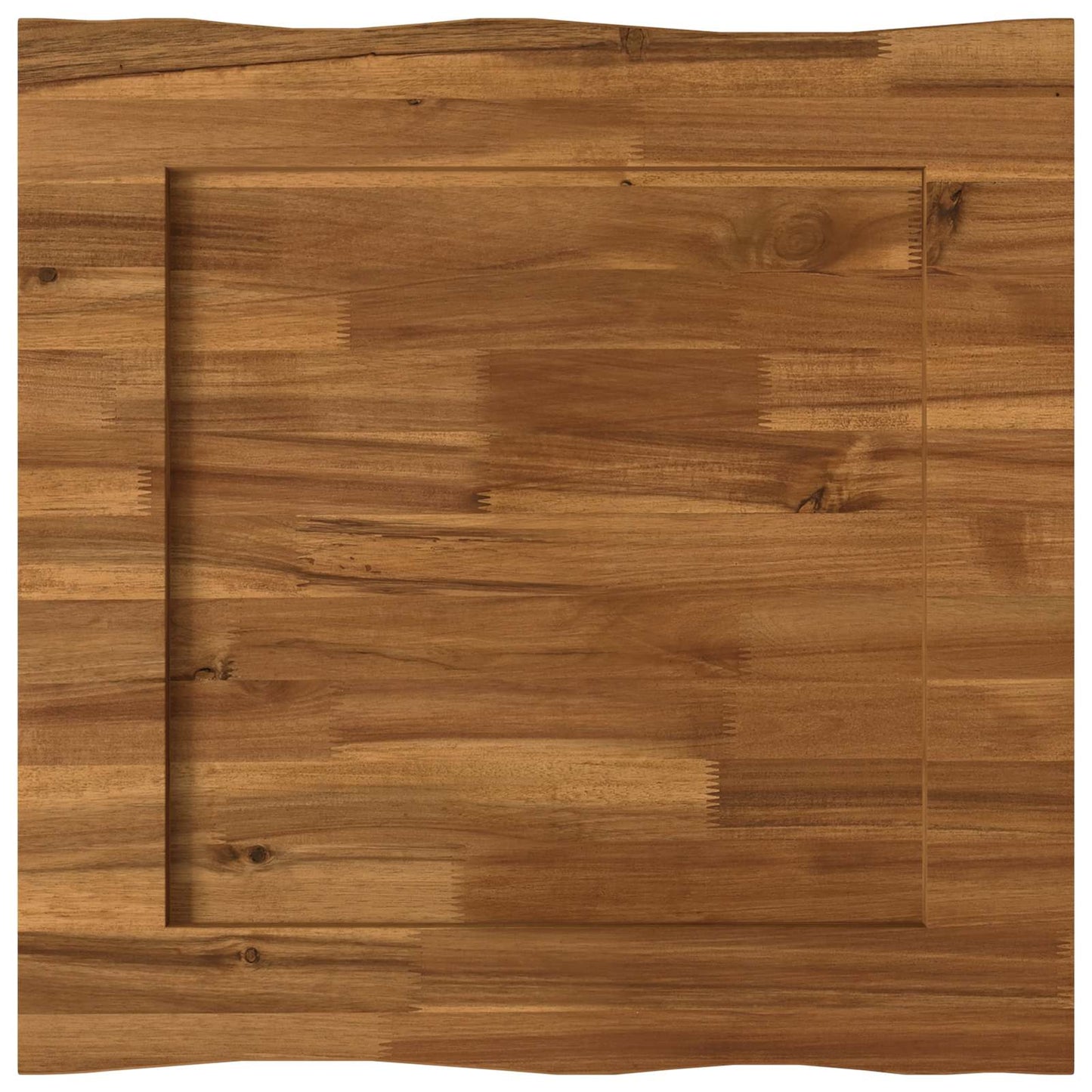 vidaXL Live Edge Table Top 40 x 40 x 3.5 cm Square Solid Acacia Wood