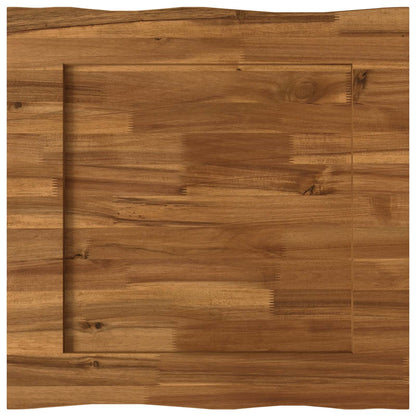 vidaXL Live Edge Table Top 40 x 40 x 3.5 cm Square Solid Acacia Wood