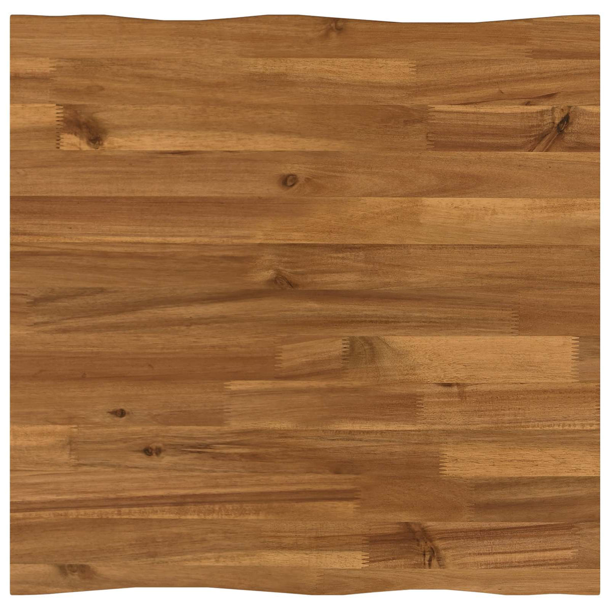 vidaXL Live Edge Table Top 40 x 40 x 3.5 cm Square Solid Acacia Wood