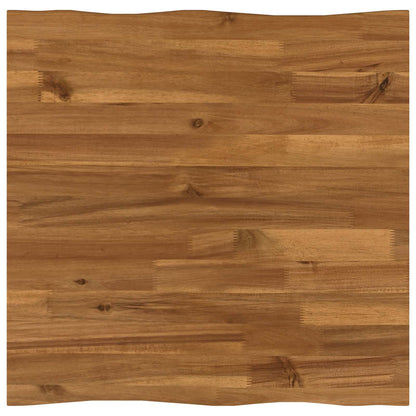 vidaXL Live Edge Table Top 40 x 40 x 3.5 cm Square Solid Acacia Wood