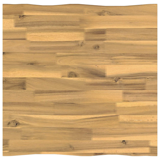 vidaXL Live Edge Table Top 40 x 40 x 3.5 cm Square Solid Acacia Wood
