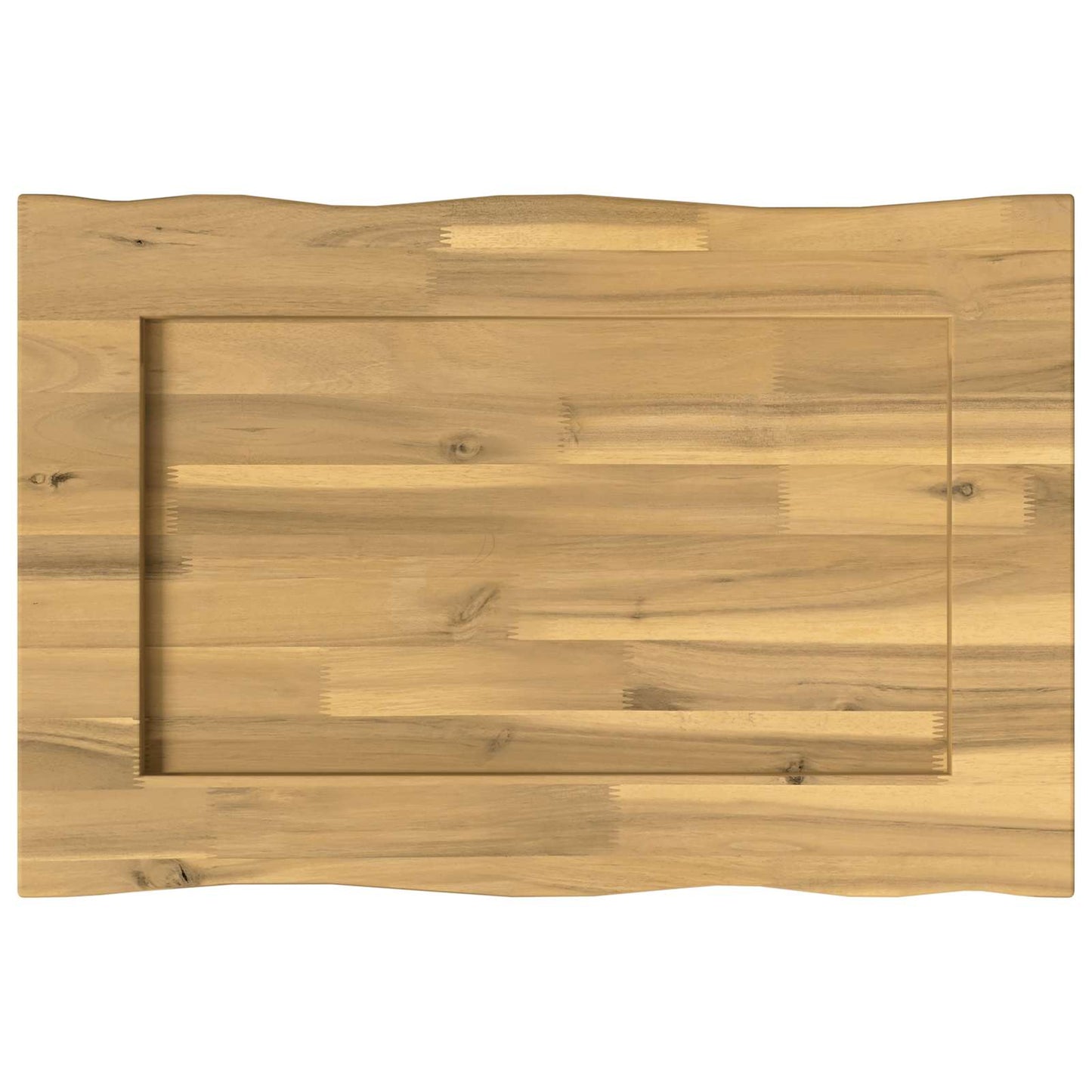 vidaXL Live Edge Table Top 50 x 40 x 3.5 cm Rectangular White