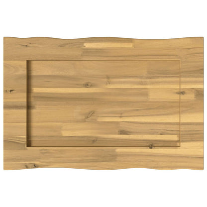 vidaXL Live Edge Table Top 50 x 40 x 3.5 cm Rectangular White