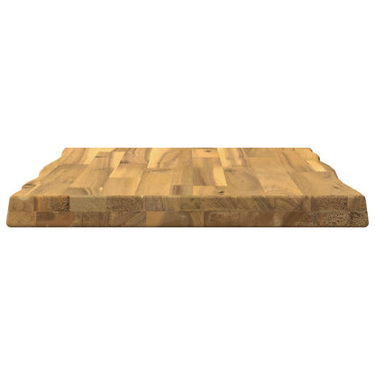 vidaXL Live Edge Table Top 50 x 40 x 3.5 cm Rectangular White