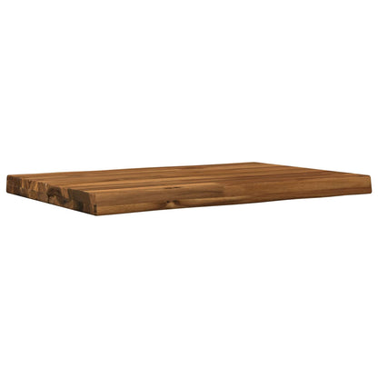vidaXL Live Edge Table Top 70 x 40 x 3.5 cm Rectangular Natural
