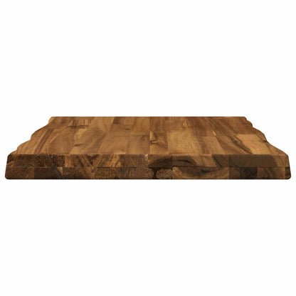 vidaXL Live Edge Table Top 70 x 40 x 3.5 cm Rectangular Natural