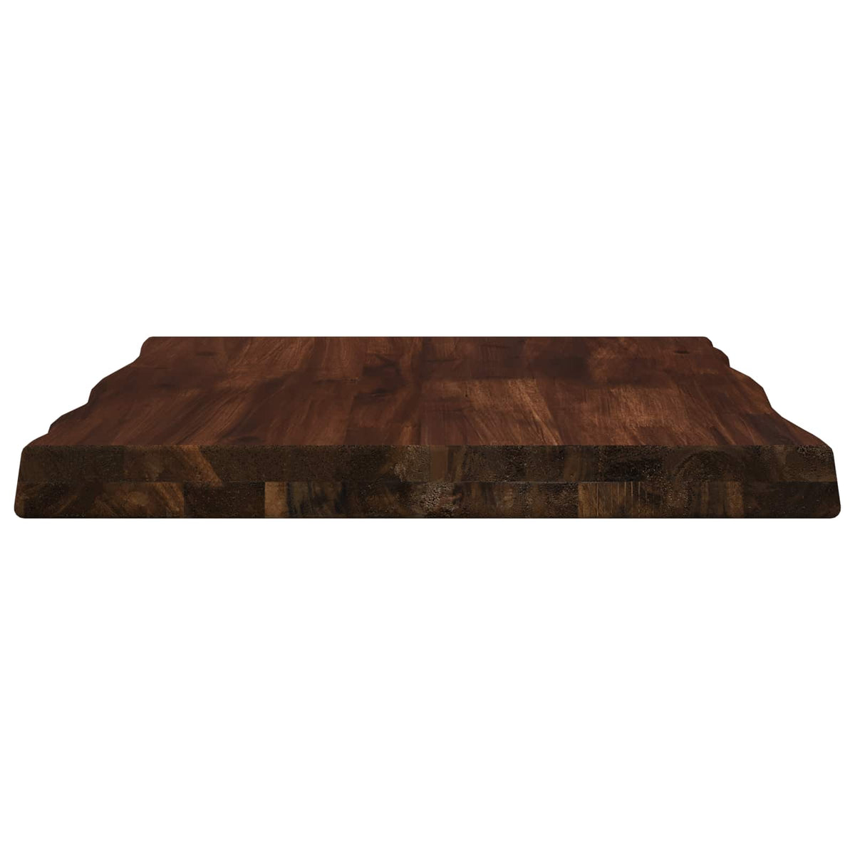 vidaXL Live Edge Table Top 80 x 40 x 3.5 cm Rectangular Dark Brown