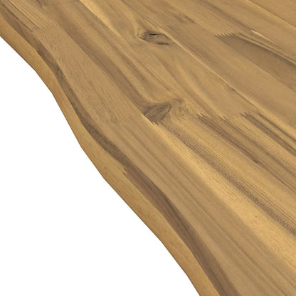 vidaXL Live Edge Table Top 90 x 40 x 3.5 cm Rectangular White