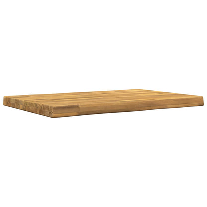vidaXL Live Edge Table Top 90 x 40 x 3.5 cm Rectangular White