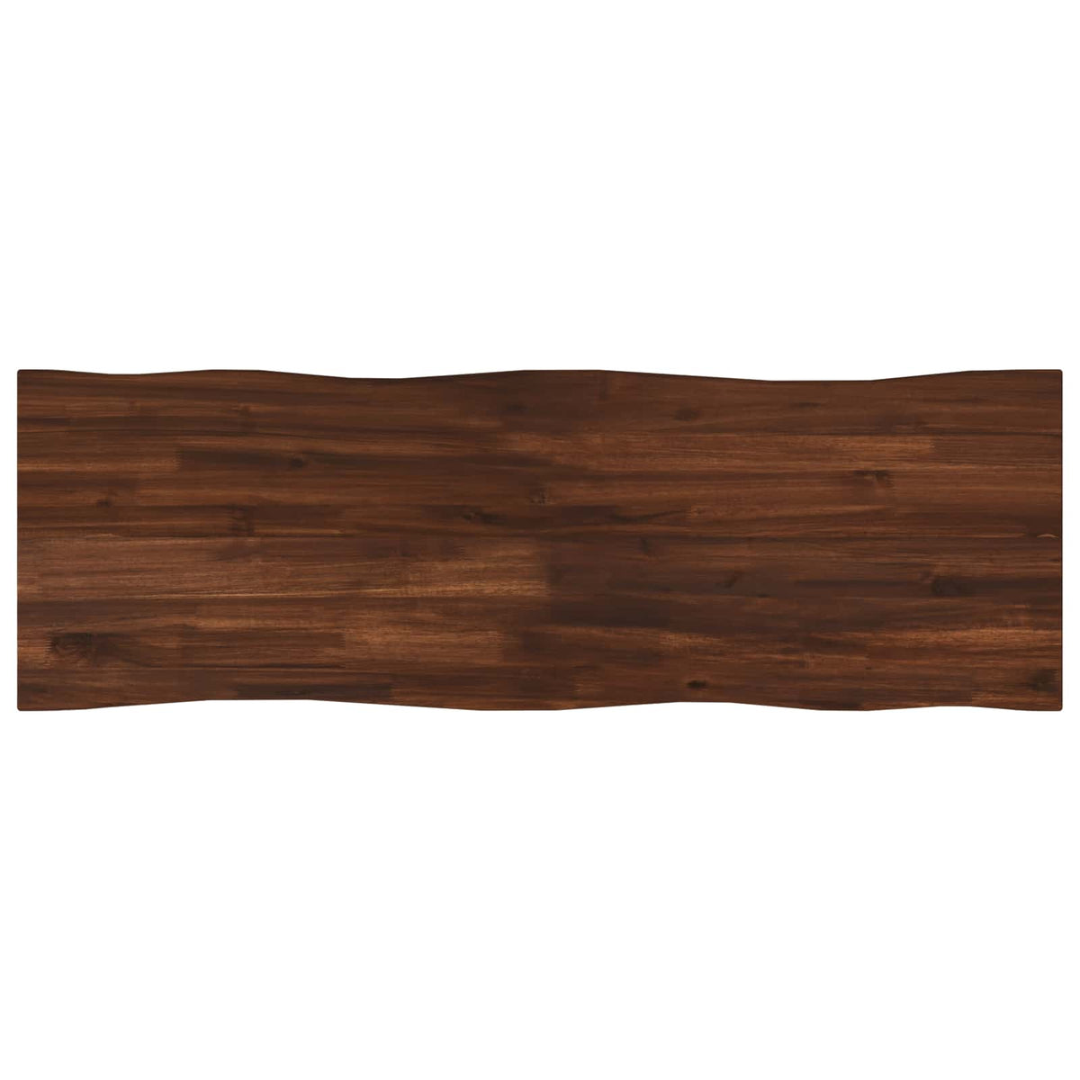 vidaXL Live Edge Table Top 100 x 40 x 3.5 cm Rectangular Dark Brown
