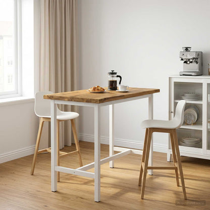 vidaXL Live Edge Table Top 110 x 40 x 3.5 cm Rectangular White
