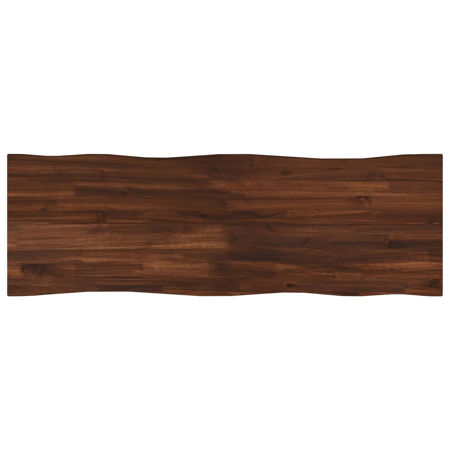 vidaXL Live Edge Table Top 110 x 40 x 3.5 cm Rectangular Dark Brown