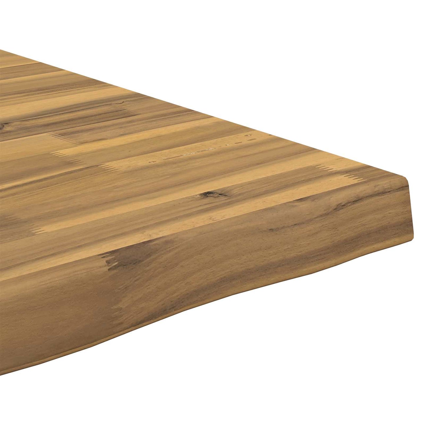 vidaXL Live Edge Table Top 110 x 40 x 3.5 cm Rectangular White