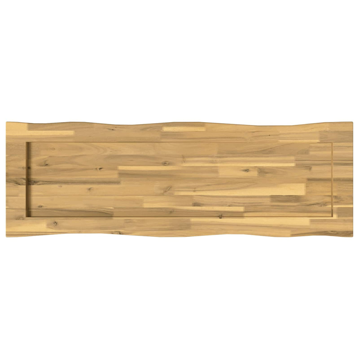 vidaXL Live Edge Table Top 110 x 40 x 3.5 cm Rectangular White