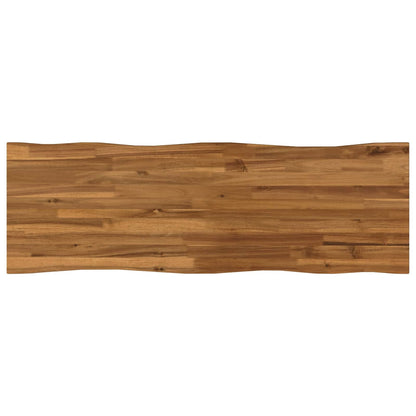 vidaXL Live Edge Table Top 120 x 40 x 3.5 cm Rectangular Natural