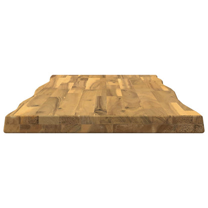 vidaXL Live Edge Table Top 120 x 40 x 3.5 cm Rectangular White