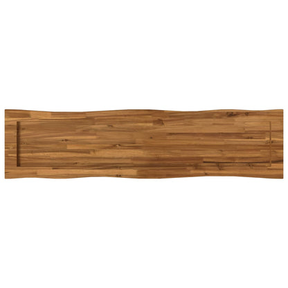 vidaXL Live Edge Table Top 140 x 40 x 3.5 cm Rectangular Natural