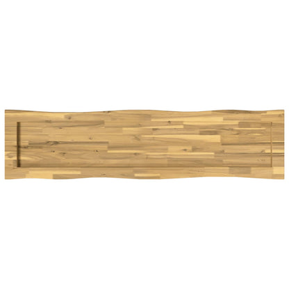 vidaXL Live Edge Table Top 140 x 40 x 3.5 cm Rectangular White