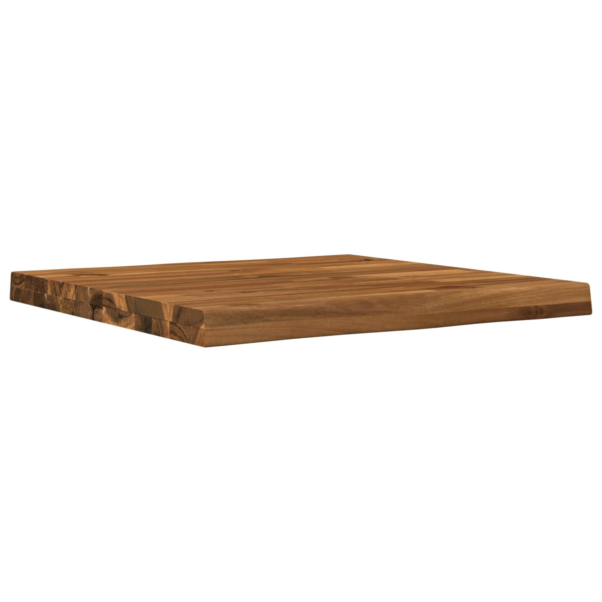 vidaXL Live Edge Table Top 50 x 50 x 3.5 cm Square Solid Acacia Wood