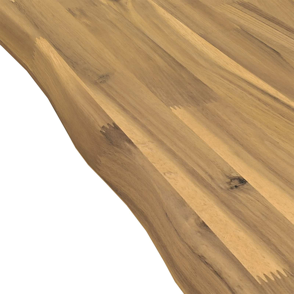 vidaXL Live Edge Table Top 50 x 50 x 3.5 cm Square Solid Acacia Wood