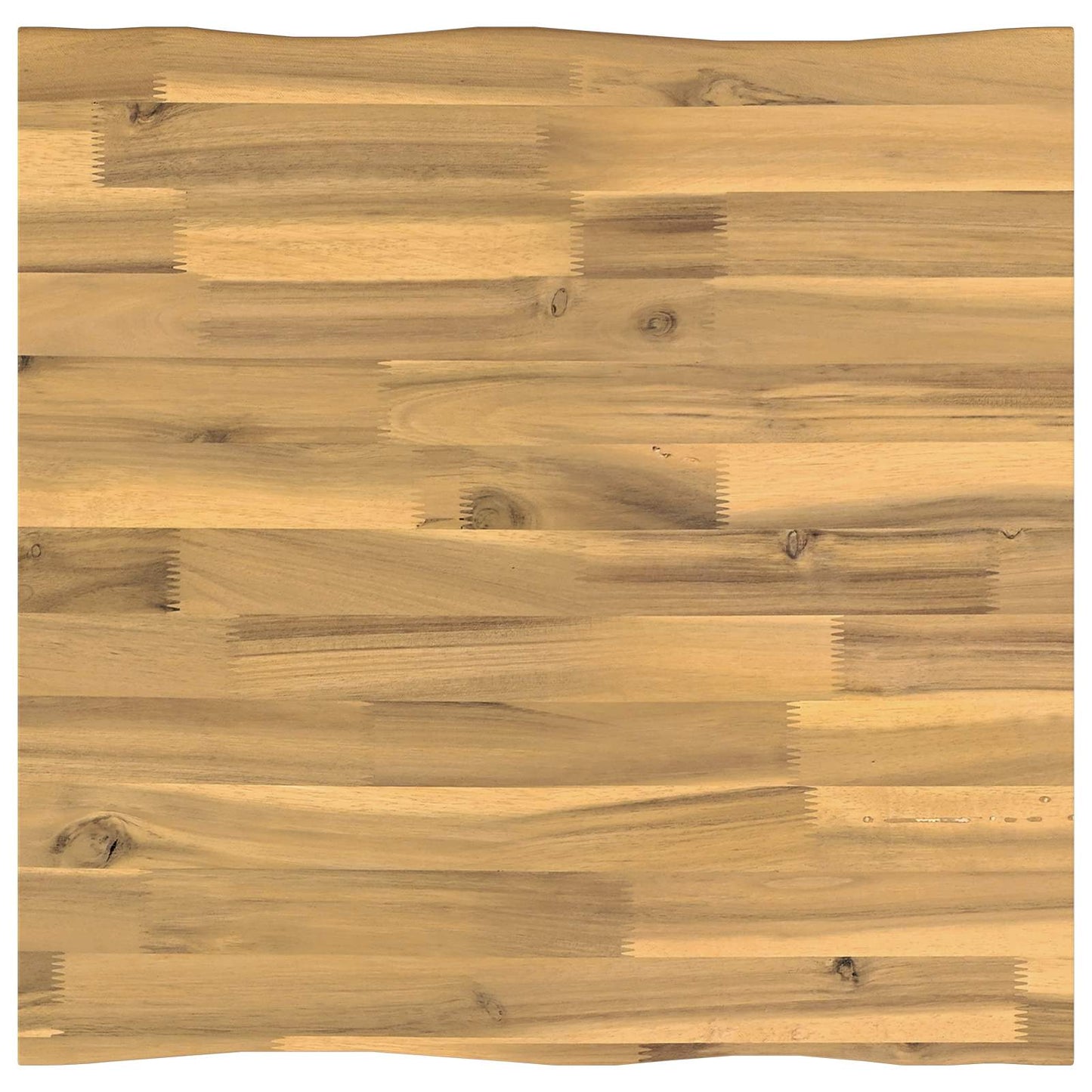 vidaXL Live Edge Table Top 50 x 50 x 3.5 cm Square Solid Acacia Wood