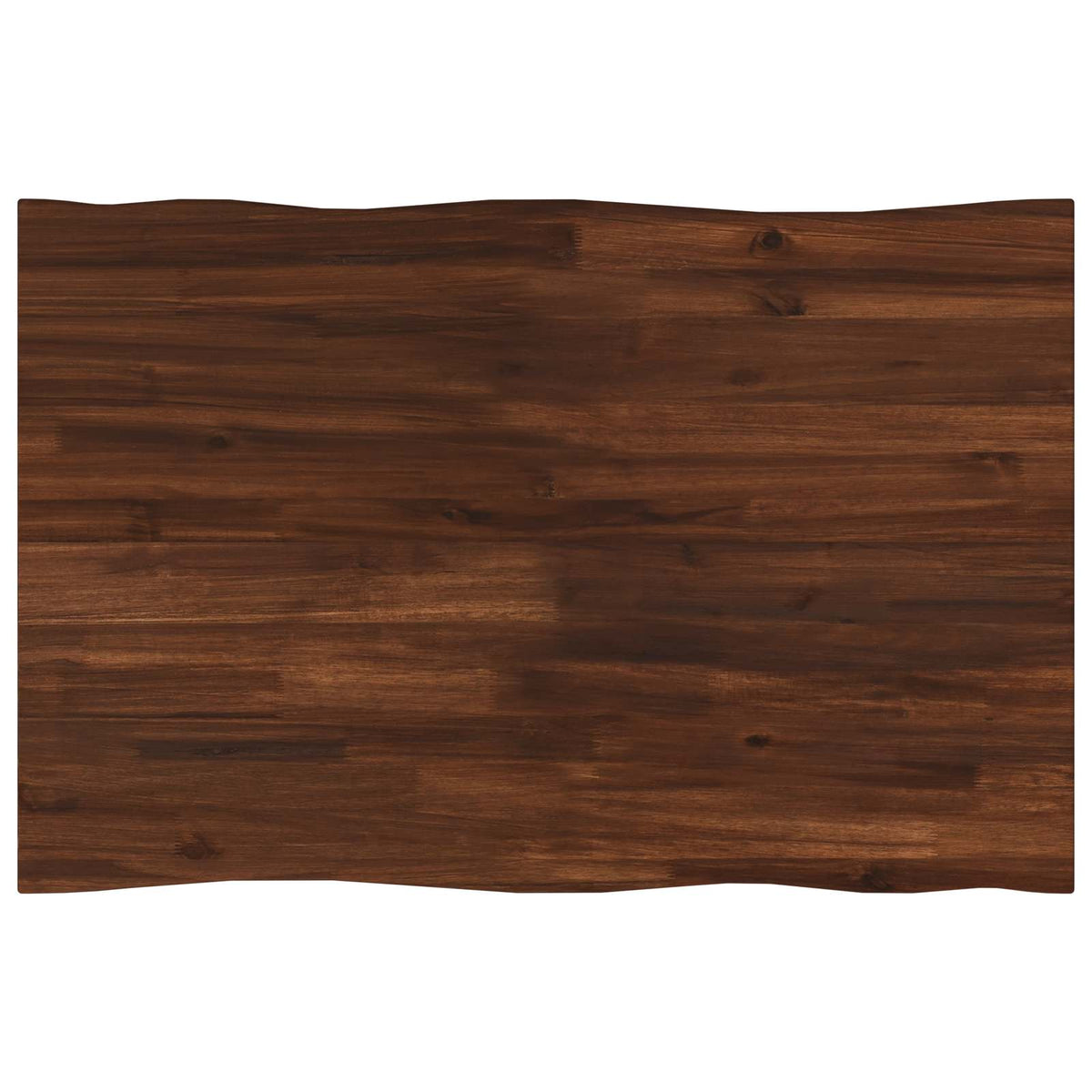 vidaXL Live Edge Table Top 70 x 60 x 3.5 cm Rectangular Dark Brown
