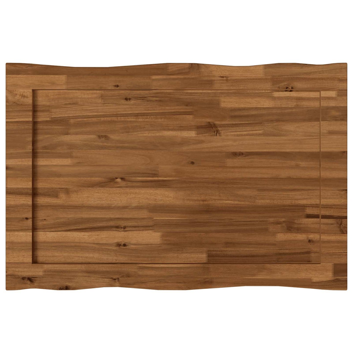 vidaXL Live Edge Table Top 70 x 60 x 3.5 cm Rectangular Natural