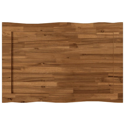 vidaXL Live Edge Table Top 70 x 60 x 3.5 cm Rectangular Natural