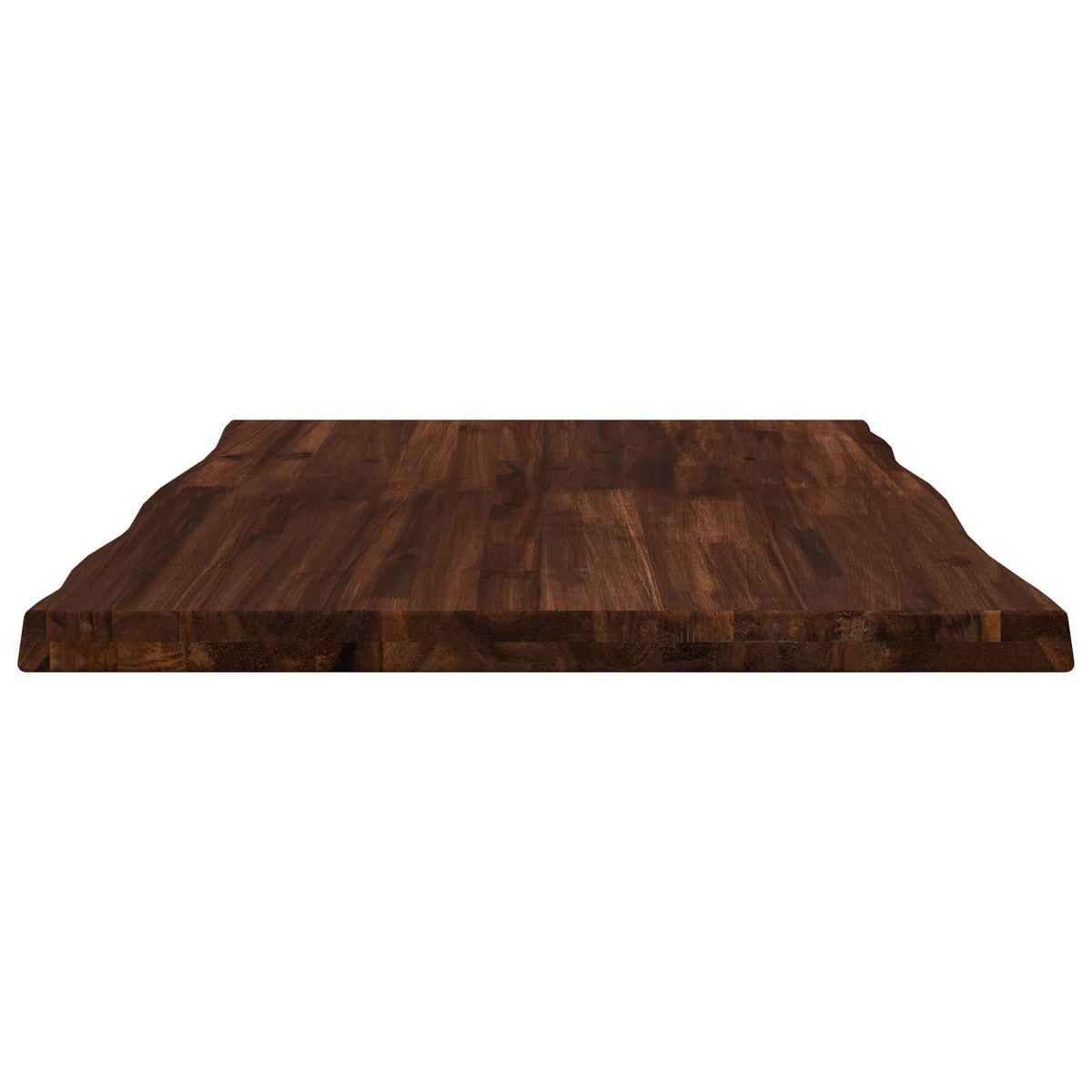 vidaXL Live Edge Table Top 90 x 60 x 3.5 cm Rectangular Dark Brown