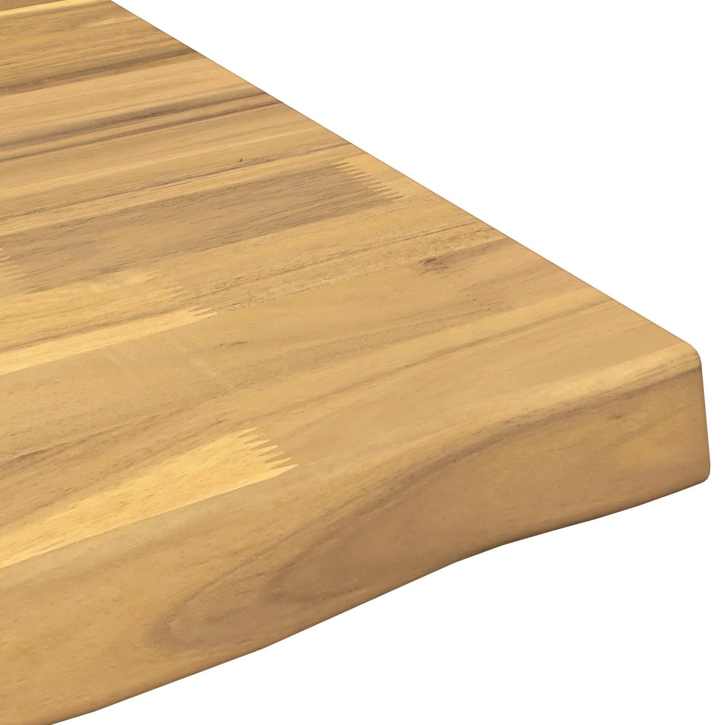 vidaXL Live Edge Table Top 90 x 60 x 3.5 cm Rectangular White