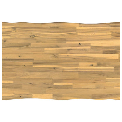 vidaXL Live Edge Table Top 90 x 60 x 3.5 cm Rectangular White