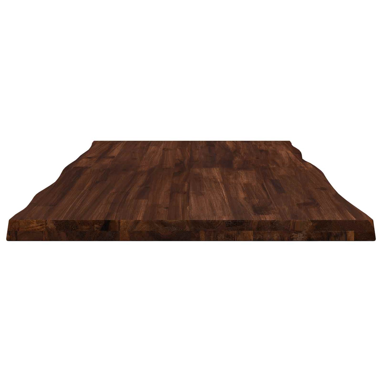 vidaXL Live Edge Table Top 110 x 60 x 3.5 cm Rectangular Dark Brown