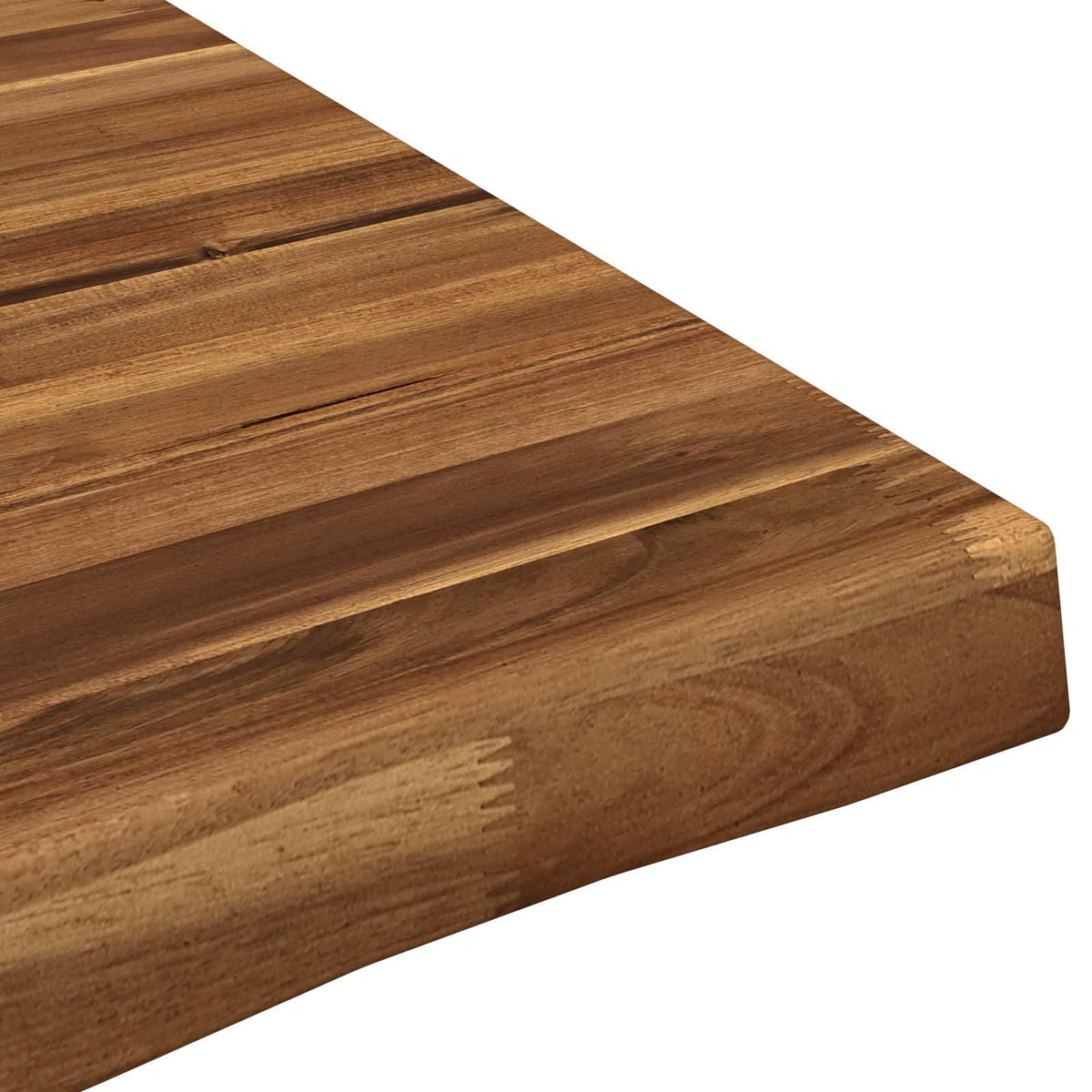 vidaXL Live Edge Table Top 110 x 60 x 3.5 cm Rectangular Natural