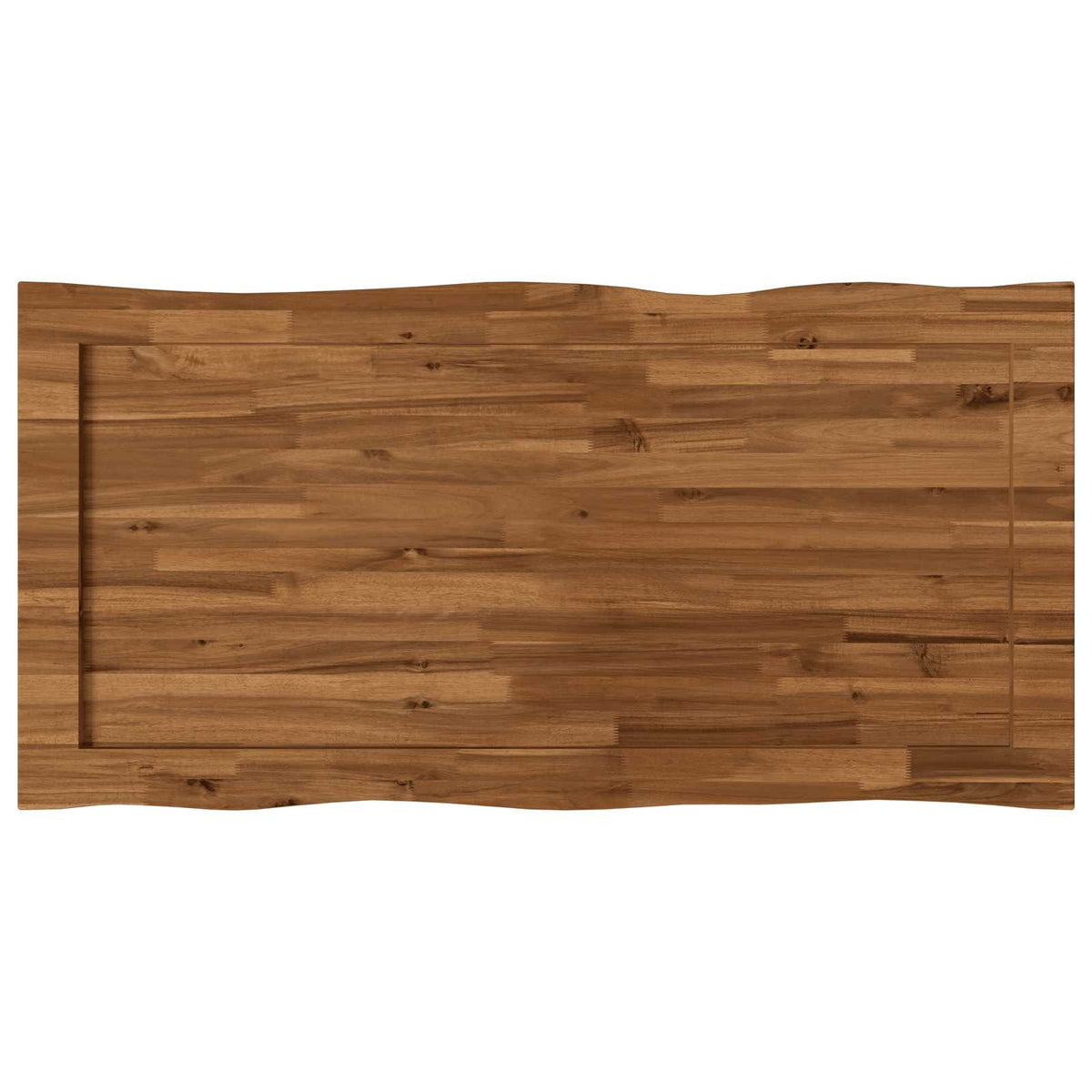 vidaXL Live Edge Table Top 110 x 60 x 3.5 cm Rectangular Natural