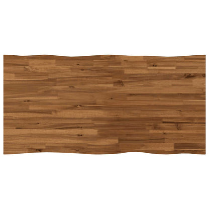 vidaXL Live Edge Table Top 110 x 60 x 3.5 cm Rectangular Natural
