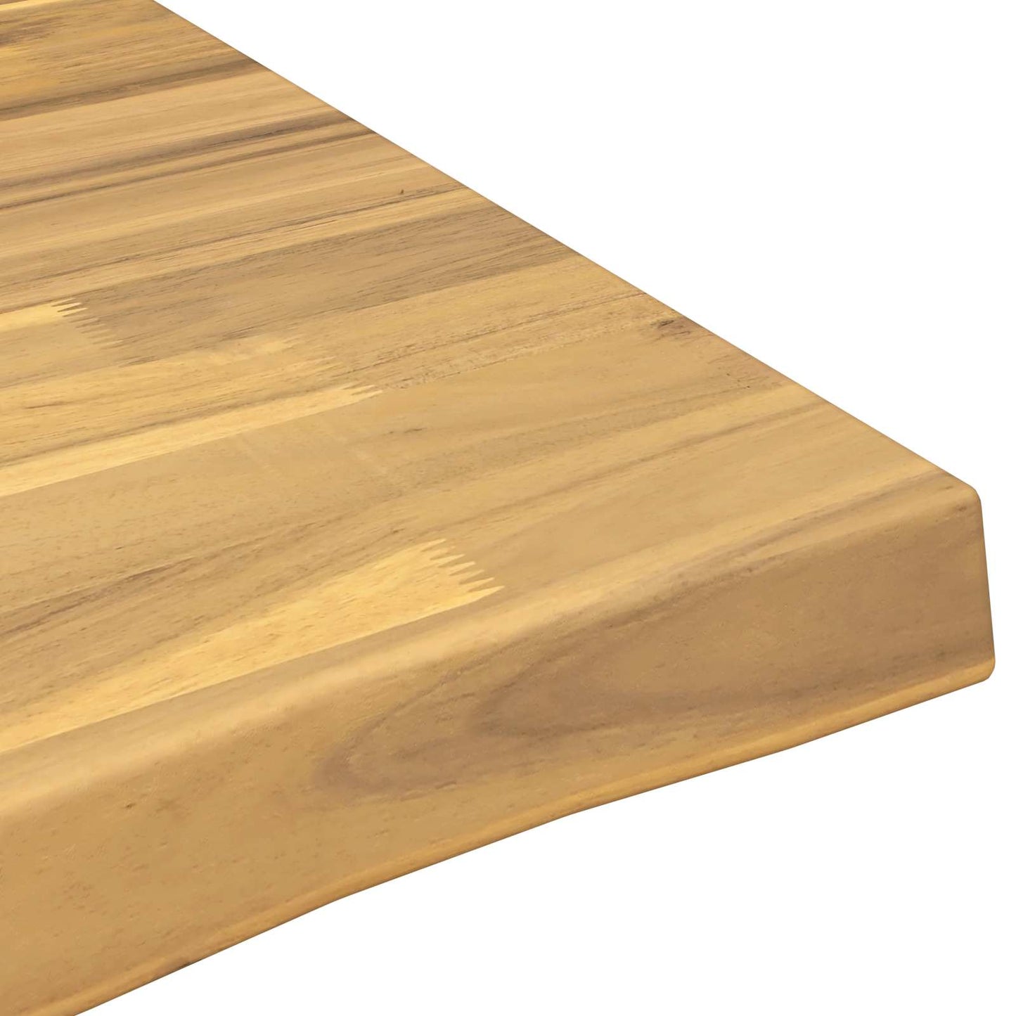 vidaXL Live Edge Table Top 110 x 60 x 3.5 cm Rectangular White