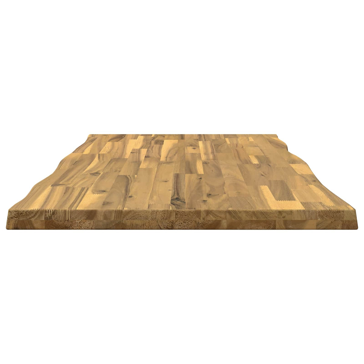 vidaXL Live Edge Table Top 110 x 60 x 3.5 cm Rectangular White