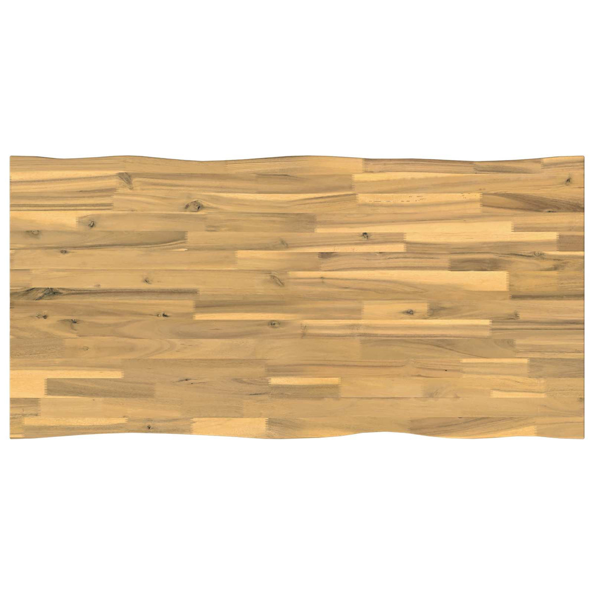 vidaXL Live Edge Table Top 110 x 60 x 3.5 cm Rectangular White