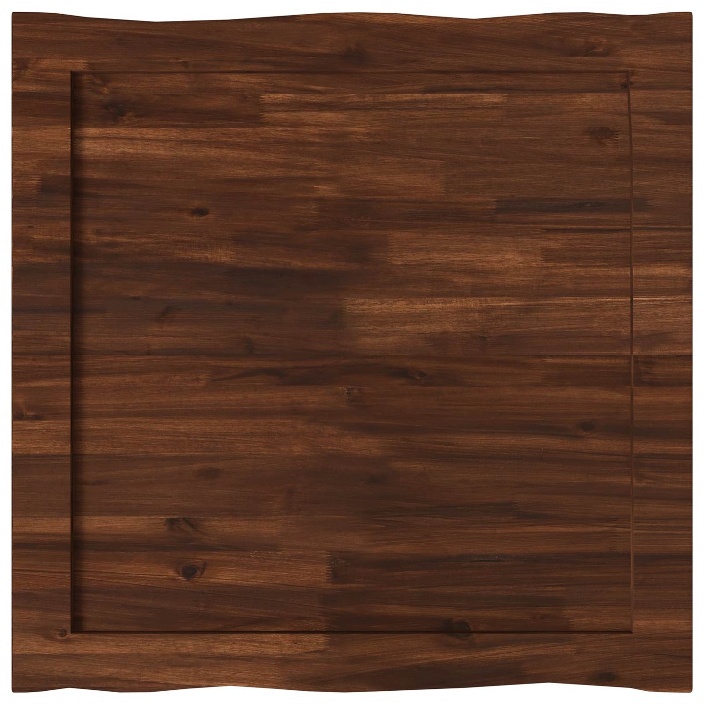 vidaXL Live Edge Table Top 70 x 70 x 3.5 cm Square Solid Acacia Wood