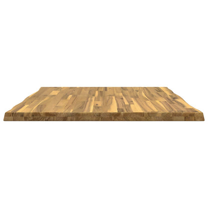 vidaXL Live Edge Table Top 70 x 70 x 3.5 cm Square Solid Acacia Wood