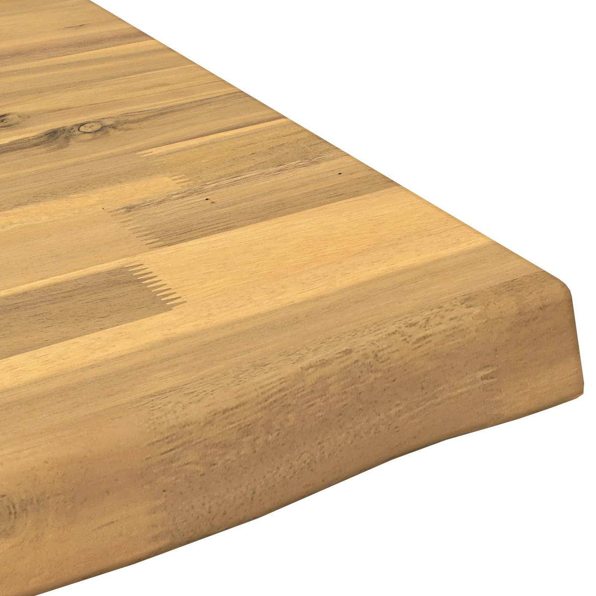 vidaXL Live Edge Table Top 80 x 80 x 3 cm Square Solid Acacia Wood