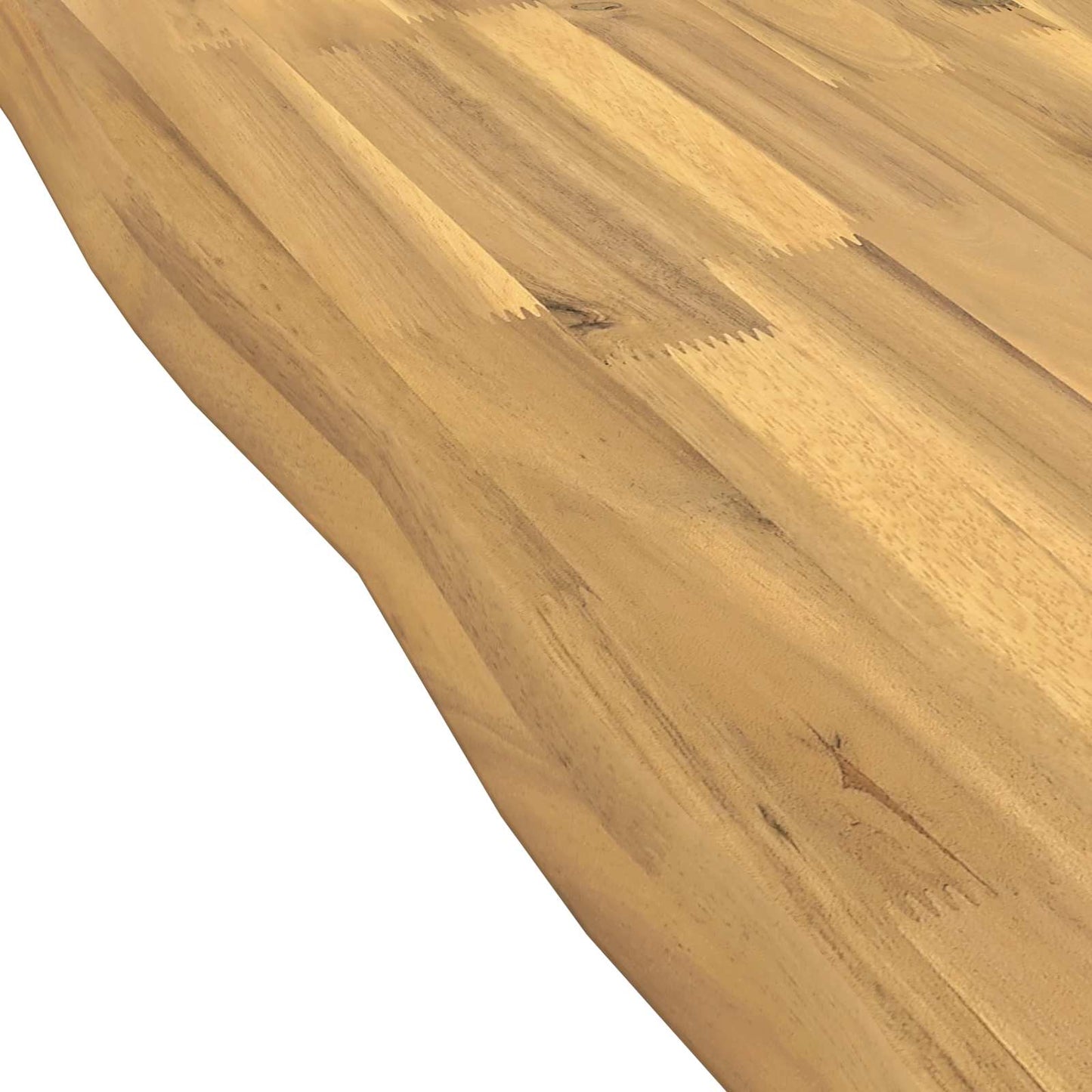 vidaXL Live Edge Table Top 80 x 80 x 3.5 cm Square Solid Acacia Wood