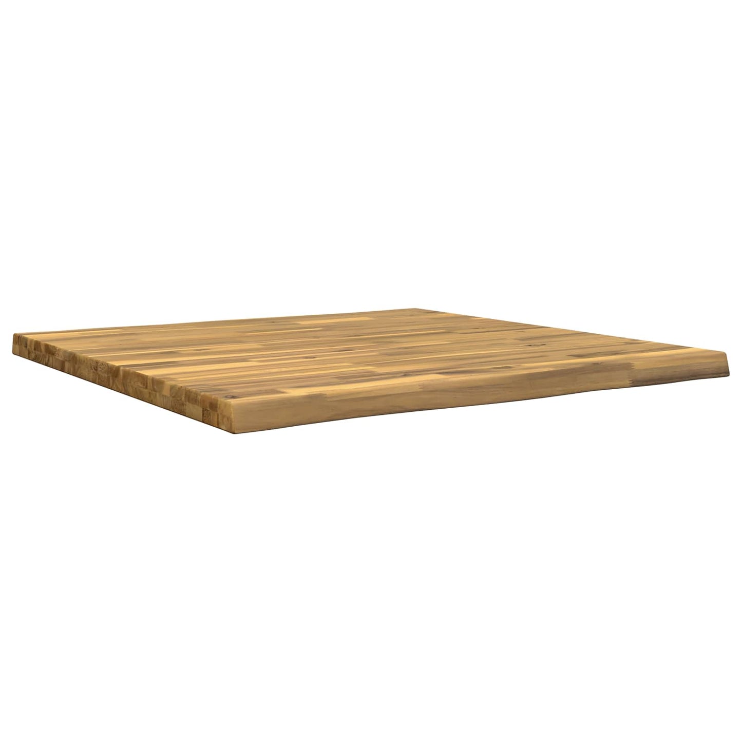 vidaXL Live Edge Table Top 80 x 80 x 3.5 cm Square Solid Acacia Wood