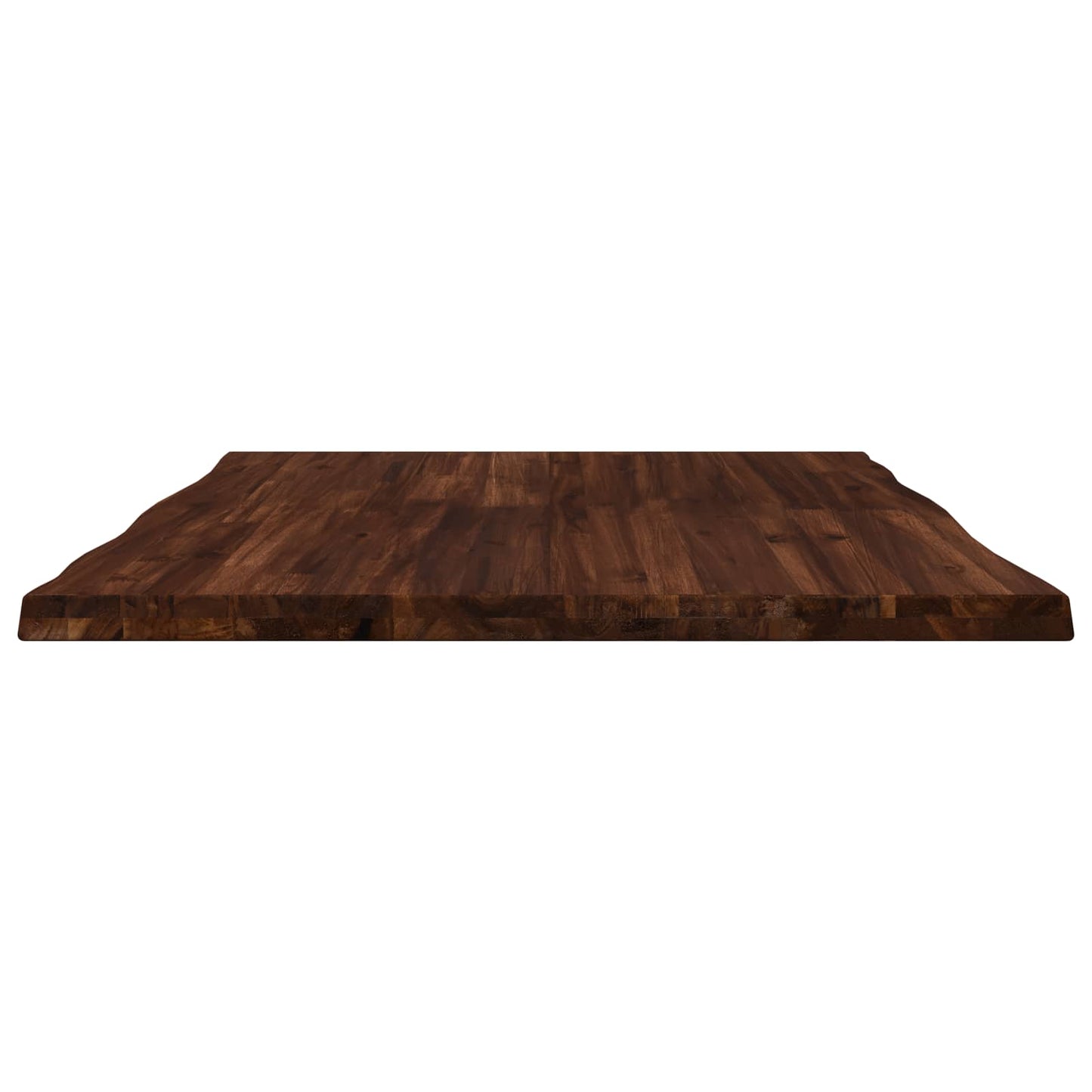 vidaXL Live Edge Table Top 90 x 80 x 3.5 cm Rectangular Dark Brown