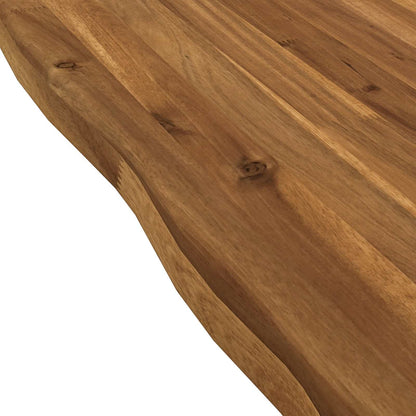 vidaXL Live Edge Table Top 90 x 80 x 3.5 cm Rectangular Natural