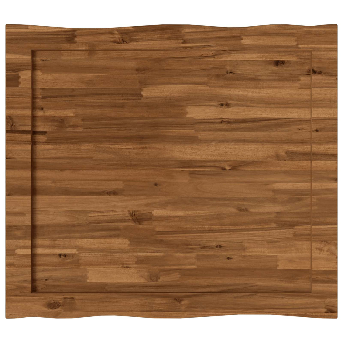 vidaXL Live Edge Table Top 90 x 80 x 3.5 cm Rectangular Natural