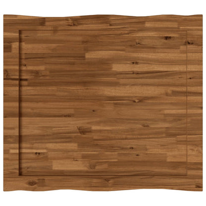 vidaXL Live Edge Table Top 90 x 80 x 3.5 cm Rectangular Natural